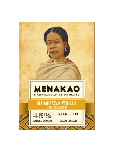 Chocolat au lait 45% – Vanille de Madagascar – Menakao