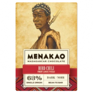 Chocolat noir 63% - Piment Langue d'oiseau - Menakao