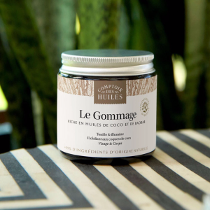 Gommage à l'huile de baobab et de coco