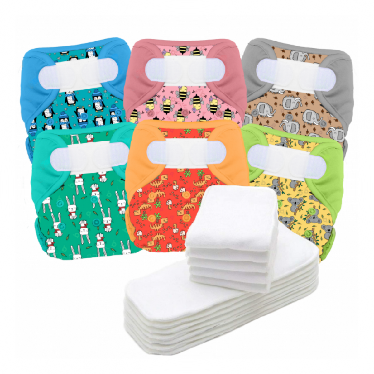 Maxi pack 2 de 6 couches lavables