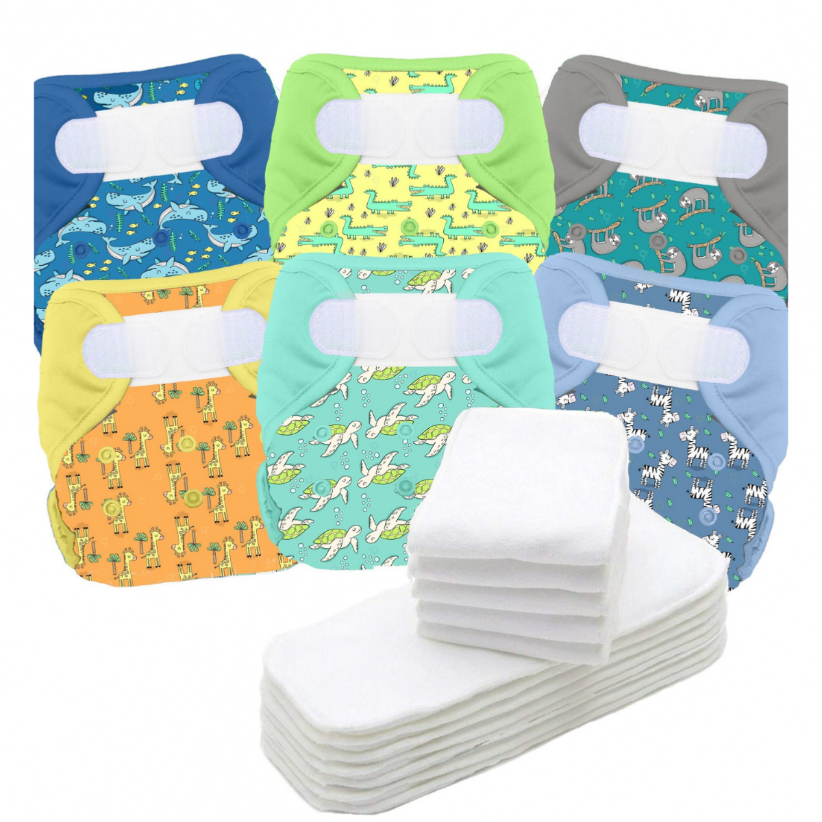 Maxi pack 3 de 6 couches lavables